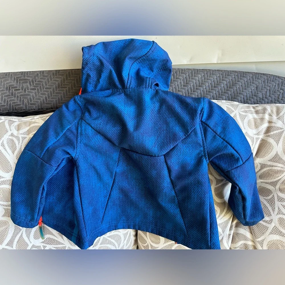 Champion Boy’s C9 Blue Softshell Orange Fleece-Lined Jacket Size XS 4-5